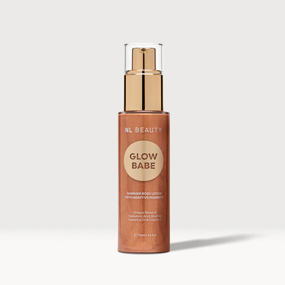 GLOW BABE Glitter Body Lotion.