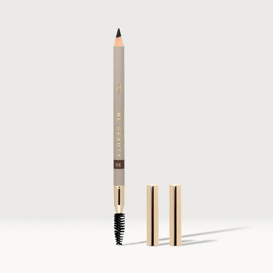 Long-lasting Eyebrow Pencil with Mini Brush Accessory.