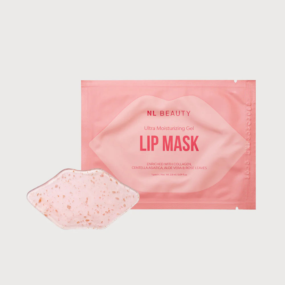Moisturizing Lip Gel Mask with 4 Active Ingredients, NL Beauty.