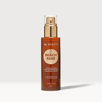 Body Oil for Faster Tanning & Hydrated Skin BEACH BABE™ Salted Caramel.
